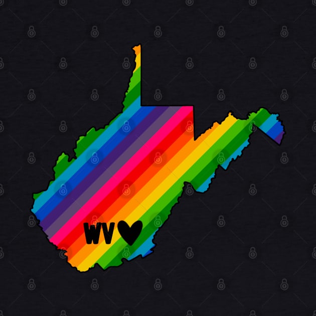 USA States: West Virginia (rainbow) by LetsOverThinkIt